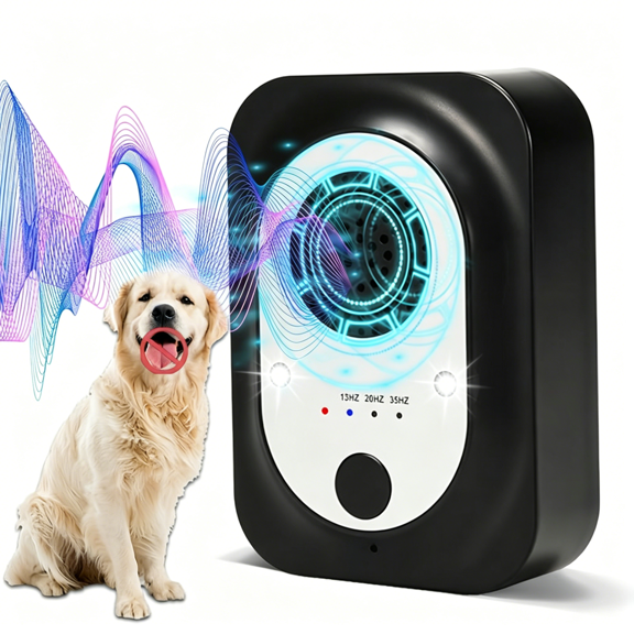 GJX Anti Barking Device,Dog Barking Control Device with 3 Modes,Ultrasonic Dog Barking Deterrent Devices Indoor&Outdoor,Safe&Humane Dog Silencer,Bark Box Stop Neighbors Dog from Barking