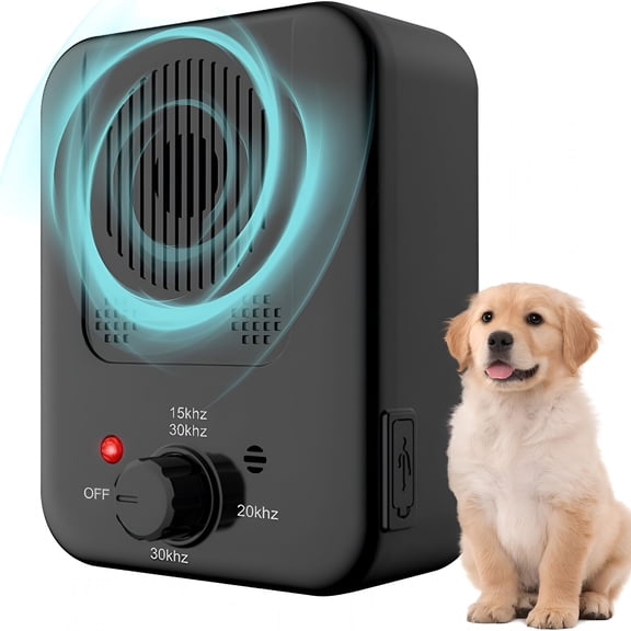 GJX Anti Barking Device for Dogs, Rechargeable Ultrasonic Bark Deterrent with 3 Modes, Automatic Dog Barking Silencer for Indoor and Outdoor Use, Bark Box Stop Neighbors Dog from Barking
