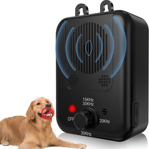 GJX Anti Barking Device,Rechargeable Dog Barking Control Devices Sonic Bark Deterrent Devices Ultrasonic Anti Bark Device for Dogs with 3 Modes,Dog Barking Silencer Indoor Outdoor