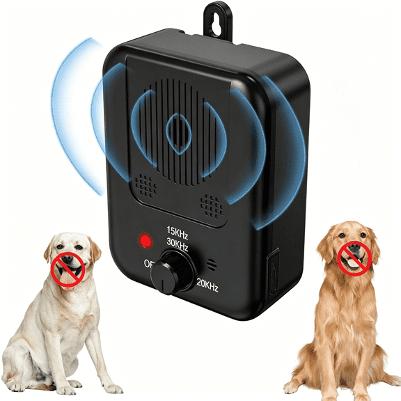 GJX Anti Barking Device,Rechargeable Dog Barking Control Devices,Sonic Bark Deterrent Devices,Ultrasonic Anti Bark Device for Dogs with 3 Modes,Dog Barking Silencer Indoor Outdoor