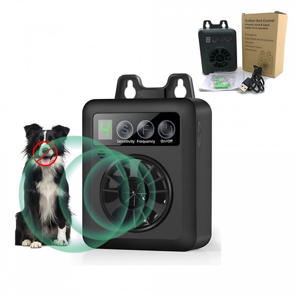 GJX Anti Barking Device, Ultrasonic Bark Deterrent, Outdoor Silencer