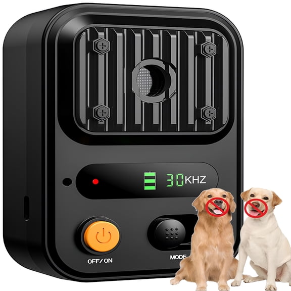GJX Anti Barking Device, Ultrasonic Dog Bark Control with 3 Modes, Rechargeable Pet Training Deterrent, 50ft Range