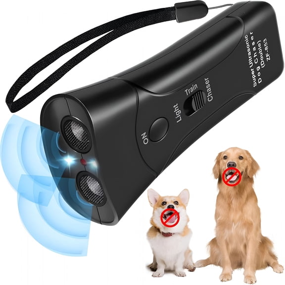 GJX Anti Barking Device Ultrasonic Dog Deterrent Control Ultra Sonic Bark Deterrents Stop Waterproof Outdoor Corrector Devices 3 in 1 Frequencies Mod Trainer Stopper for Small Medium