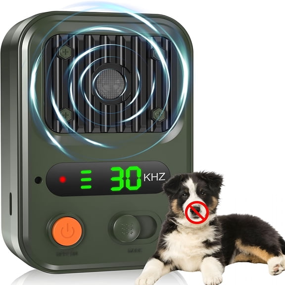 GJX Anti Barking Devices, Auto Bark Deterrent Devices with 3 Modes, Rechargeable Dog Barking Silencer Sonic Barking Deterrent, Barking Box Barking Control Devices Indoor/Outdoor Safe for Dogs