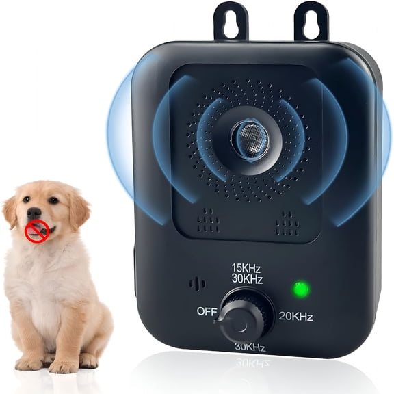 GJX Anti Barking Devices Dog Barking Control Devices with 3 Modes Barking Deterrent Devices for Indoor and Outdoor Use Dog Behavior Training Barking Silencer Safe for Dogs and People