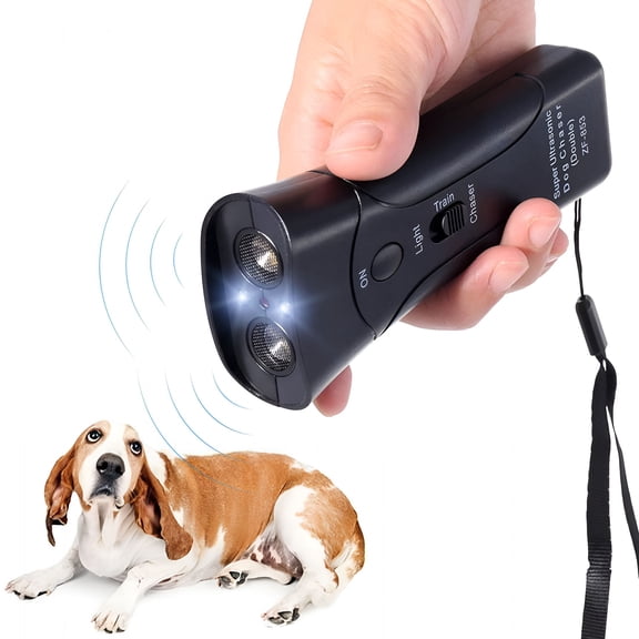 GJX Anti Barking Handheld Ultrasonic Dog Trainer Device - Electronic Dog Deterrent/Training Tool/Stop Barking