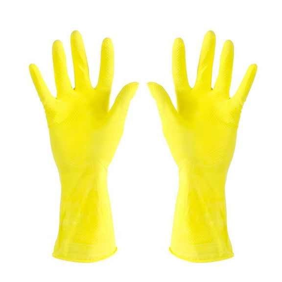 GJX Apron Sleeves,Long Rubber Warm Gloves Kitchen Dish Washing Cleaning Tool Hand Gloves Dishes Washing Gloves Latex Gauntlets,1 X Gloves