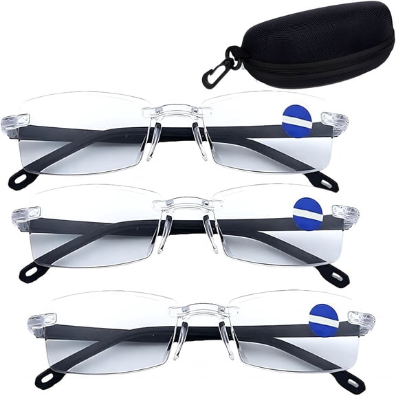 GJX Auto Focus Glasses,Anti Blue Light Optics Glasses Automatic Zoom Reading Eyeglasses Vision