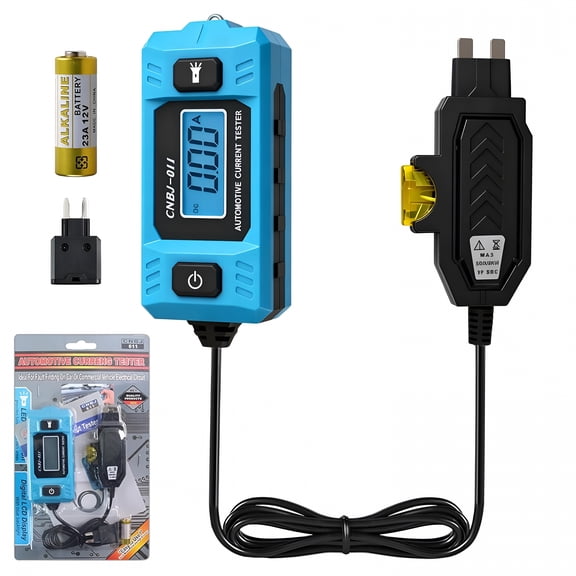 GJX Automotive Circuit Fault Probe Tester,Portable High-Precision 20A 48V Car Circuit Probe Tester with Led Display & Front Lighting,Car Relay Fuse Blade Checker for Various Vehicles