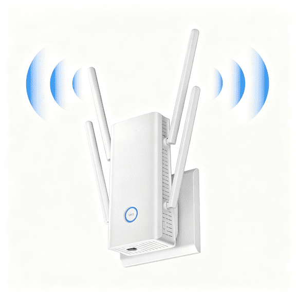 GJX Ax3000 Wifi Extender - Internet Wifi 6 Extender with 5 High-Gain Antennas & Beamforming,Dual Band Whole Home Coverage,One Gigabit Port,Repeater/Ap/Router Mode