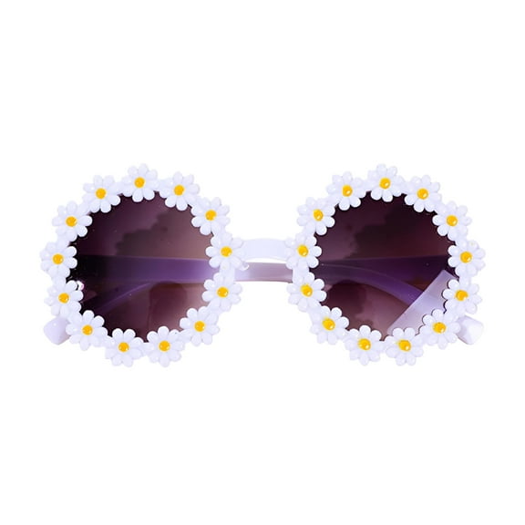 GJX Baby Sunglasses,Flexible Bendable Flower Baby Polarized Sunglasses with Strap for Newborn Infant Girls Boys Age 0-36 Months Girls