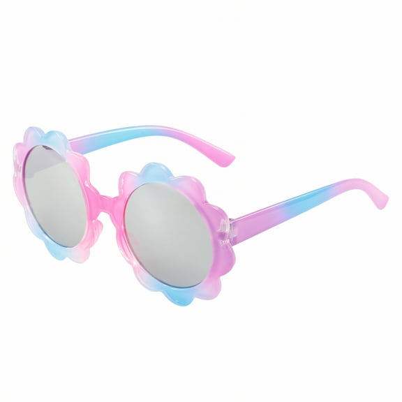 GJX Baby Sunglasses,Gradient Colorful Lenses Toddler Sunglasses Age 2-4,Cute Princess Cartoon Design Infant Sunglasses,Style1