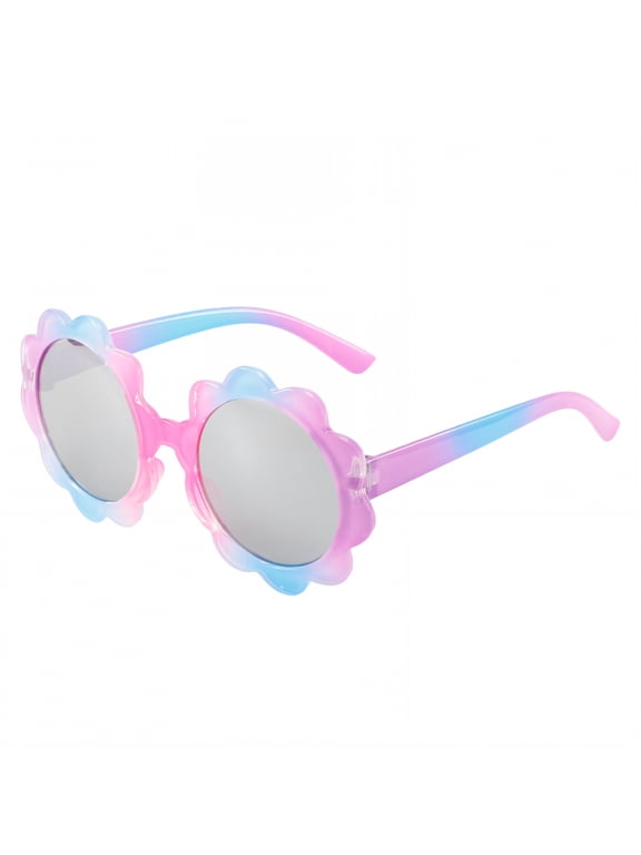 Baby Sunglasses,Gradient Colorful Lenses Toddler Sunglasses Age 2-4,Cute Princess Cartoon Design Infant Sunglasses,Style1