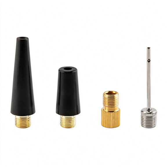 GJX Ball Pump Needle Kit Replacement Portable Tire Inflator Air Compressor Inflating Adapter Air Pump Nozzle Adapter Kit Inflatables Balloons Sport Balls Bicycles Bike Inflator Adapter Kit 4Pcs
