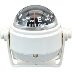 GJX Ball Shaped Nautical Compass 360 Degree Rotation Marine Boat Compass with Magnetic Declination Adjustment, Splashproof Pivoting Compass for Marine Navigation and Positioning