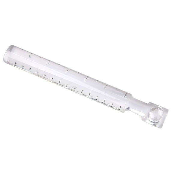 GJX Bar Pocket Magnifying Ruler with Scale Supplies Reading Small ...