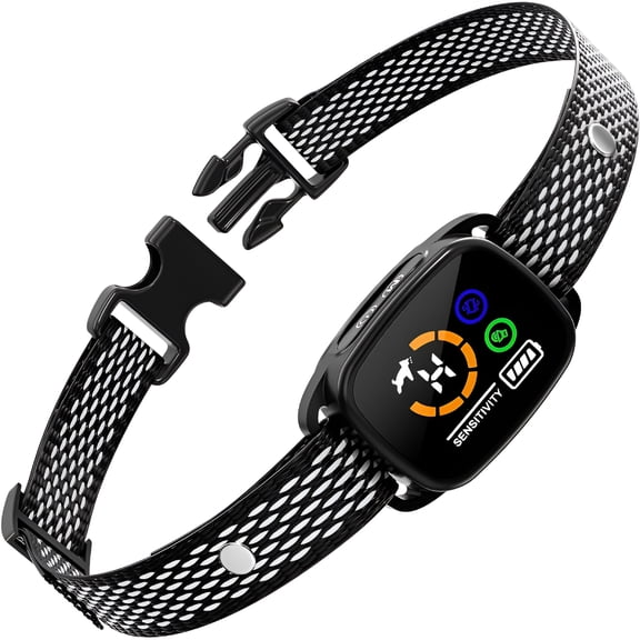 GJX Bark Collar for Small Dogs 5-15Lbs, No Shock Small Dog Bark Collar, Rechargeable Shockless Smart Anti Barking Collar with 6 Adjustable Sensitivity Beep Vibration for Small Medium Dogs