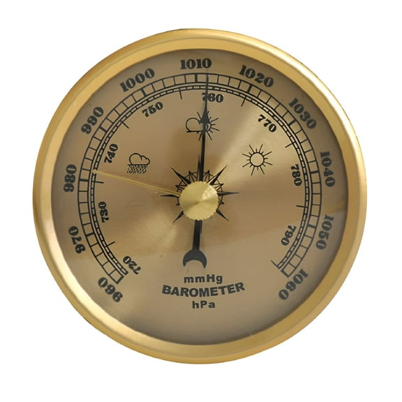 GJX Barometer Pressure Gauge Weather Station Wall Mount Thermometer Hygrometer Home