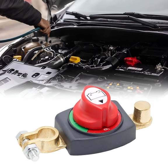 GJX Battery Disconnect Switch, On/Off Side Post Battery Switch 275A 12-48V Battery Power Cut Master Switch Disconnect Isolator for Car Vehicle RV and Boat