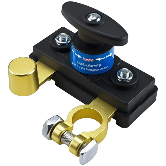 GJX Battery Disconnect Switches 12V/24V,Heavy Duty Battery Shut Off Switch,Quick Disconnect Battery Cut Off Universal Switch for Automotive,Rv and Boat(1 Pack)