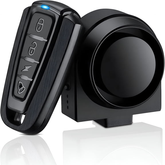 GJX Bicycle Alarm Lock with Remote 115db Loud Sound Anti-theft Electric Scooter Wireless Alarm Step Away Waterproof E-bike Security Sensor Lock