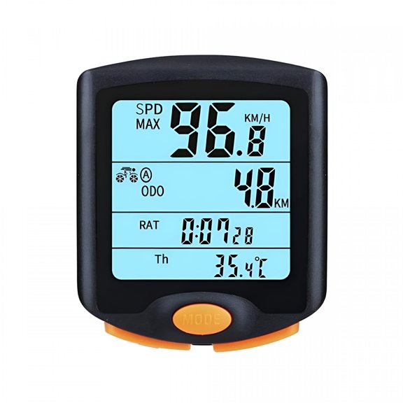 GJX Bicycle Speedometer And Odometer Wireless Waterproof Cycle Bike Computer with Lcd Display&Multi-Functions(Black)