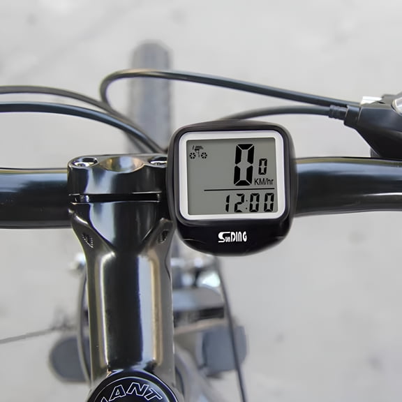 GJX Bicycle Speedometer and Odometer Wireless Waterproof Cycle Bike Computer with LCD Display & Multi-Functions