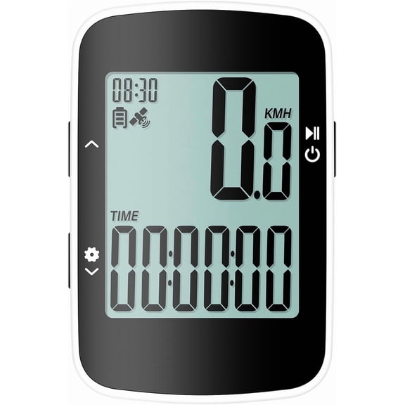 GJX Bike Computer Bike Speedometer GPS Wireless Cycling Computer with Bluetooth, IPX7 Waterproof,600mAH Battery and 2.3" Large Display