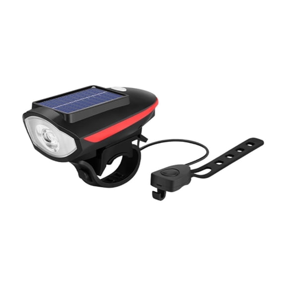 HIBIBUD Bike Lights Solar Panel Bicycle Light Water Proof Luces Para Bicicleta,Style 1