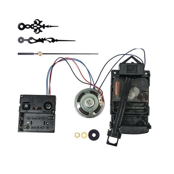GJX Black Chime Box, Classic Westminster Music Clock, DIY Clock Building Accessory Kit, Vintage Home Decor for Musical Enthusiasts & Sound Systems