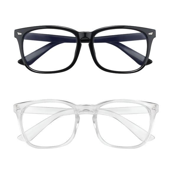 GJX Blue Light Blocking Glasses for Screen Time, Anti Eye Strain Computer Glasses with Uv Protection, Lightweight Non-Prescription Eyewear for Men and Women