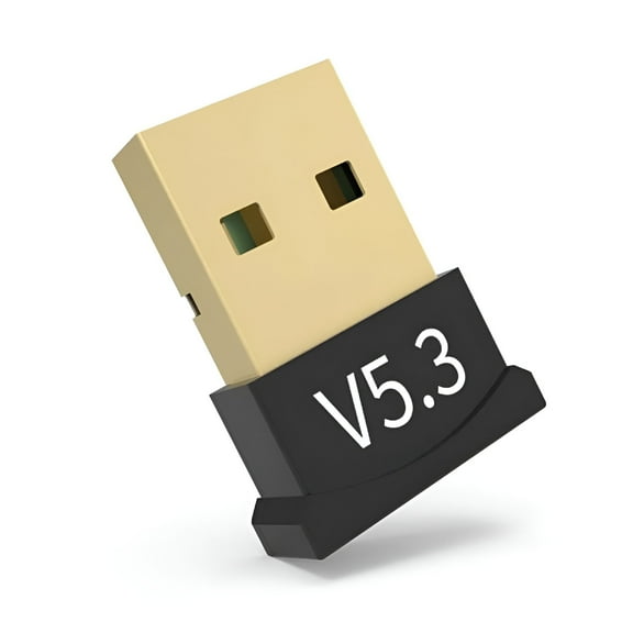 GJX Bluetooth 5.3 USB Adapter for PC and Laptop - Mini Plug & Play Dongle Receiver/Transmitter for Windows 11/10/8.1/8, Connects to Bluetooth Headsets, Speakers, Keyboards, Mice, and Printers