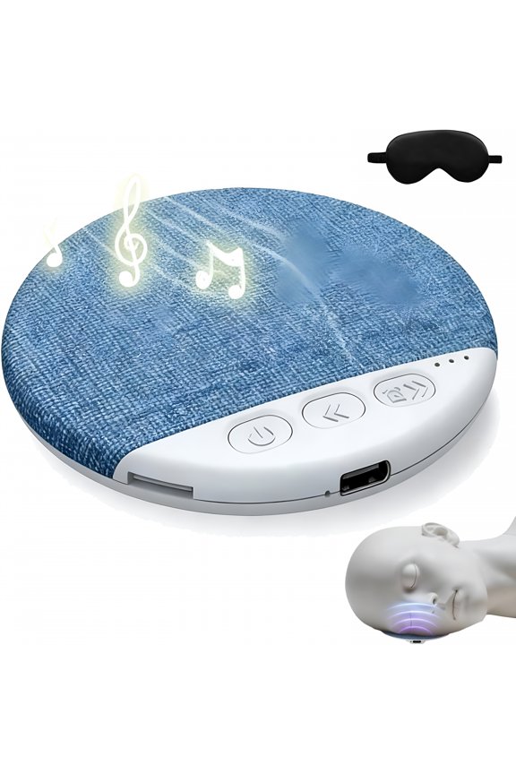 Bluetooth Pillow Speaker for Sleeping,Ultra-Thin under Pillow Speaker,Portable Sleep Speaker with Bluetooth,Long Battery Life,Soft Flat Design for Side Sleepers,White Noise&Audio