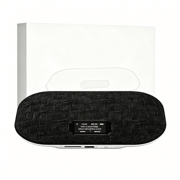 GJX Bluetooth Pillow Speaker, Smart Screen,Sleep-Inducing White Noise,Ultra-Thin 11Mm, Smart Screen Sleep Pillow Speaker Black