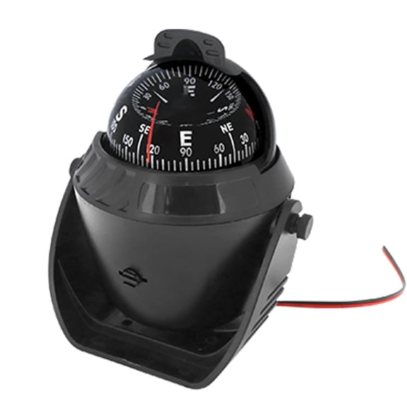 GJX Boat Compass Dash Mount Flush-Boating Compass Dashboard Suction-Navigation Marine Compass Boats Surface Mount-Illuminated Dashboard Compass Ship-Electronic Sea Compass
