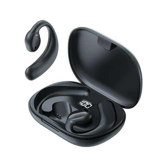 GJX Bone Conduction Headphones,Bone Conduction Technology Open Ear Headphones,Wireless Connection Running Earbuds,Black