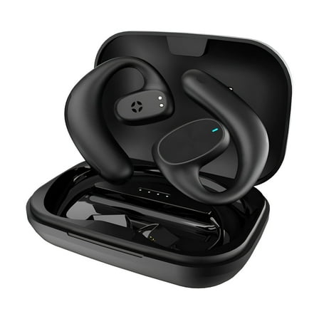 GJX Bone Conduction Headphones,Custom Mold Design Open Ear Headphones,Suitable for Multiple Scenarios Running Earbuds,Black