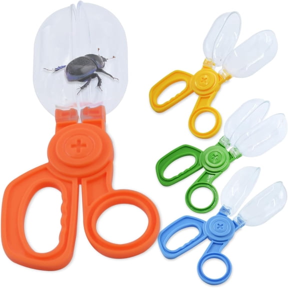 GJX Bug Catcher Scoopers for Kids,4Pcs Handy Scoopers for Bug Catching,Fine Motor Skills Toys for Children Ages 3+ Insect Catcher