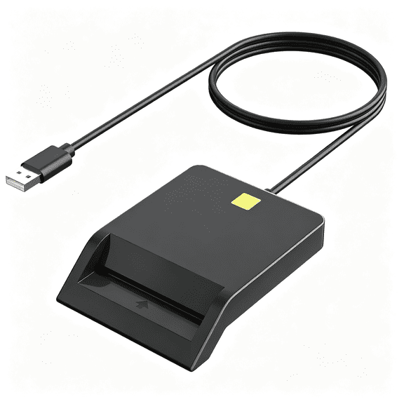 GJX Cac Reader Military,Smart Cac Card Reader Military Usb-A Common Access Cac Card Reader Compatible with Windows,Mac Os Cac Reader
