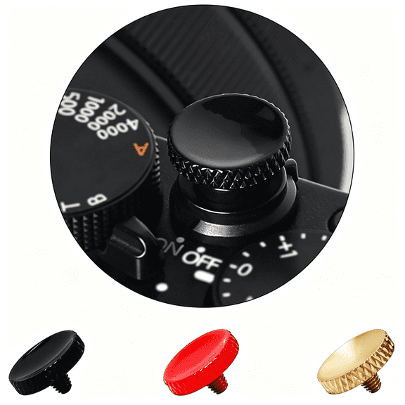 GJX Camera Shutter Button, Delicate Soft Shutter Release Button (3 Pack) Camera Shutter Button