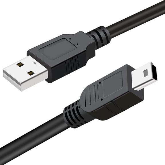 GJX Camera Usb Cable Cord for Rebel/Powershot Dslr/Elph Digital Cameras,Transfer Wire Data Cable for Rebel Camcorder,Vixia Pc Computer Interface Replacement Mini B Usb (3Ft)