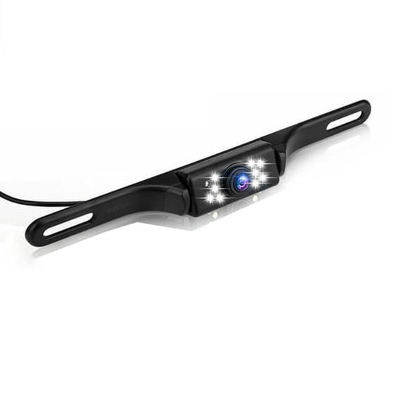 GJX Car Backup Camera, License Plate Camera with 9 Led Lights Rear Camera, Hd Night Vision Rear View Camera, Wide View Angle, Waterproof Reverse Vehicle Camera for Cars, Suvs, Trucks, Rvs, Pickup