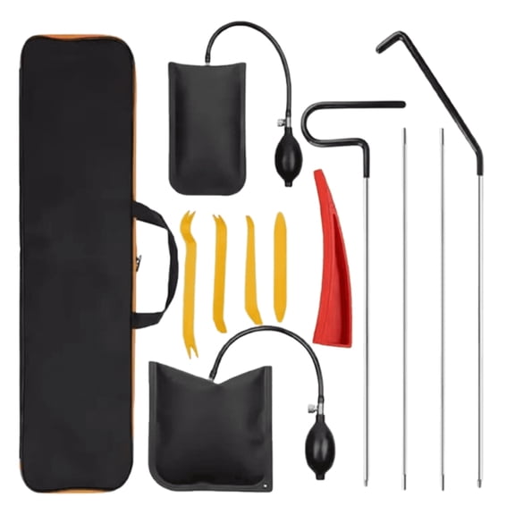 GJX Car Emergency Kit with Durable Plastic Prying Tools, Compact Roadside Essentials for Women, Auto Repair & Travel Safety Gear for Daily Commute and Road Trips
