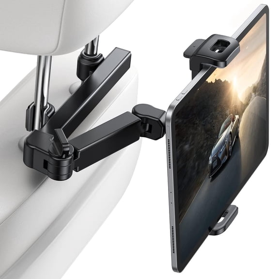 GJX Car Ipad Holder Backseat Kids Car Headrest Tablet Mount Holder Stretchable Backseat Tablets Stand for Kids Compatible with Ipad Air Mini/Cell Phone/Galaxy Tab/Switch Lite Or Other