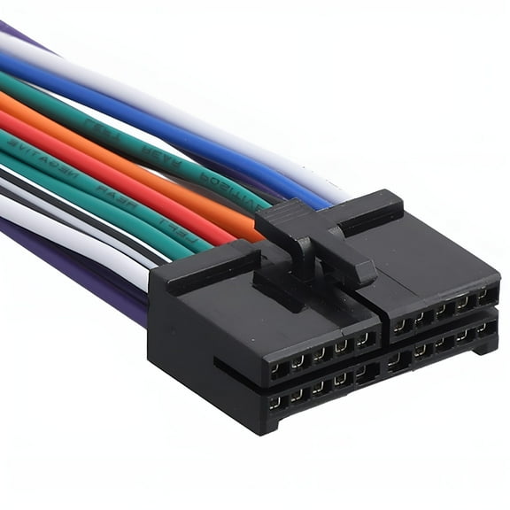 GJX Car Radio Wire Harness 20pin Audio Wiring Adapter Cable T-plug Power Cord