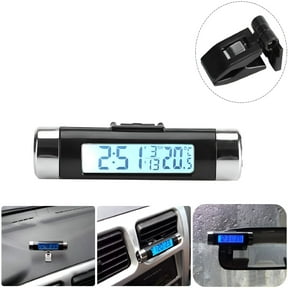 GJX Car Temperature Clock Universal Auto Dashboard Digital Clocks with Blacklight