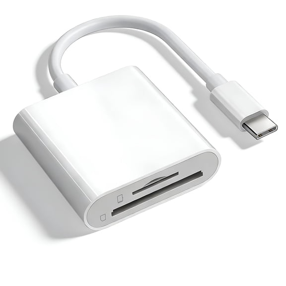 GJX Card Reader for 15/16/17 Card Reader USB C Card Reader for USB C Card Reader for Plug and App Required for Digital Camera to Phone
