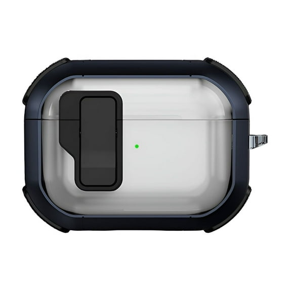 GJX Case for Airpods 4,Cool Armor Design Protection Cover for Airpods 4 Case,Full Protection Against Drops & Shocks Protective Case Cover for Apple Airpods 4,Blue