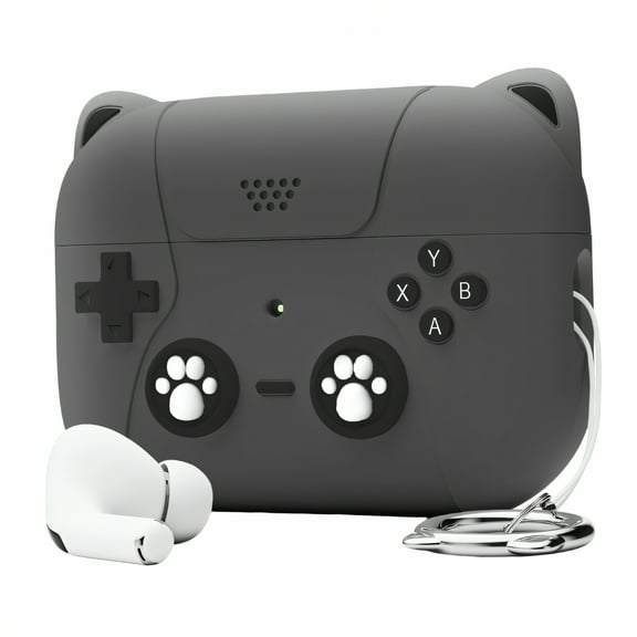 GJX Case Compatible with Airpods Pro 2,Liquid Silicone Cover Compatible with Pro 2nd Generation,Palm Pet Animal Ears Accent Case for Airpod Pro,Style1