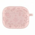 thumbnail image 1 of GJX Case Compatible with Airpods Pro 2,Liquid Silicone Protective Case for Airpods Pro 2,Fine Carving Flower Plant Pattern Case for Airpod Pro,Pink, 1 of 7